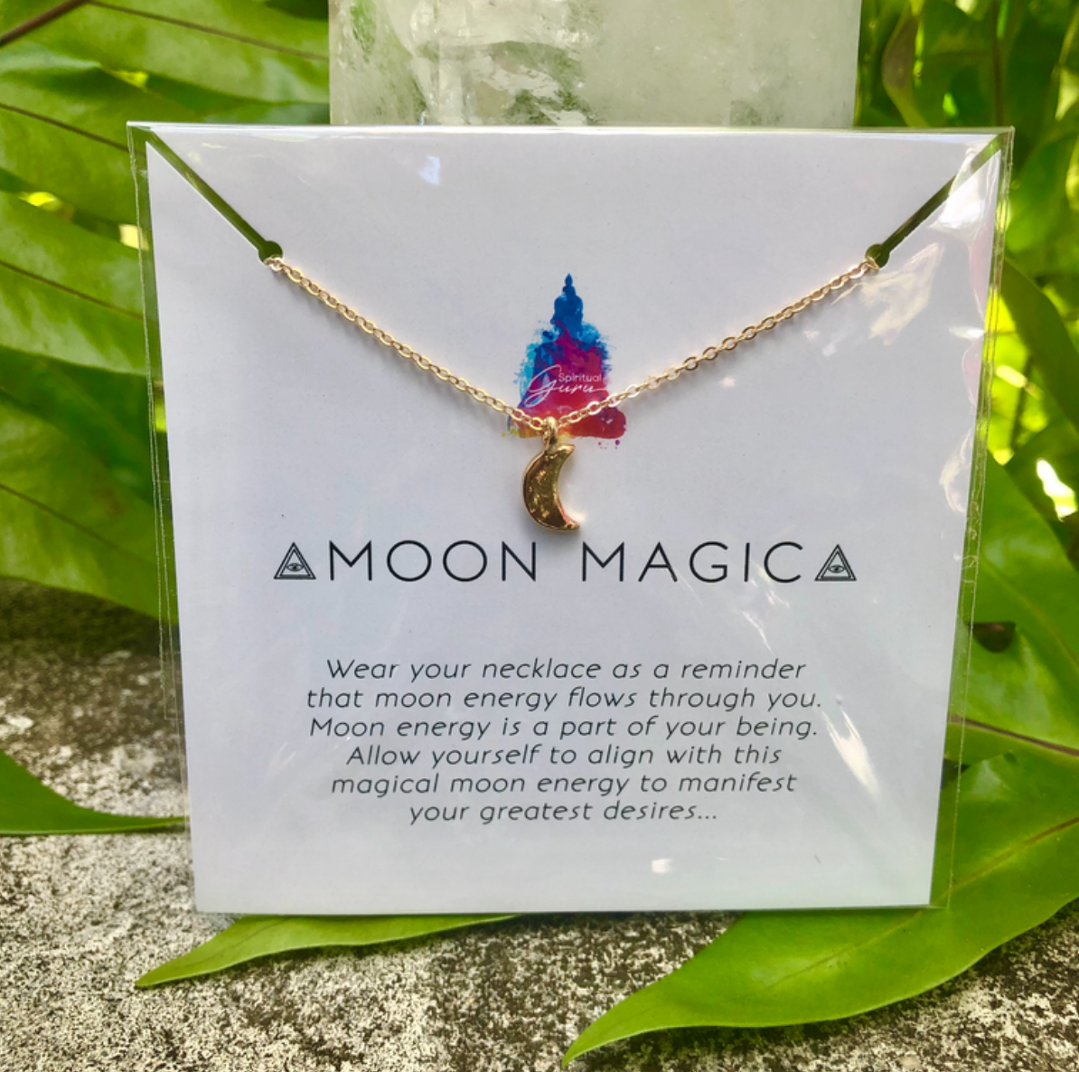 "Moon Magic" Affirmation Necklace - product photo