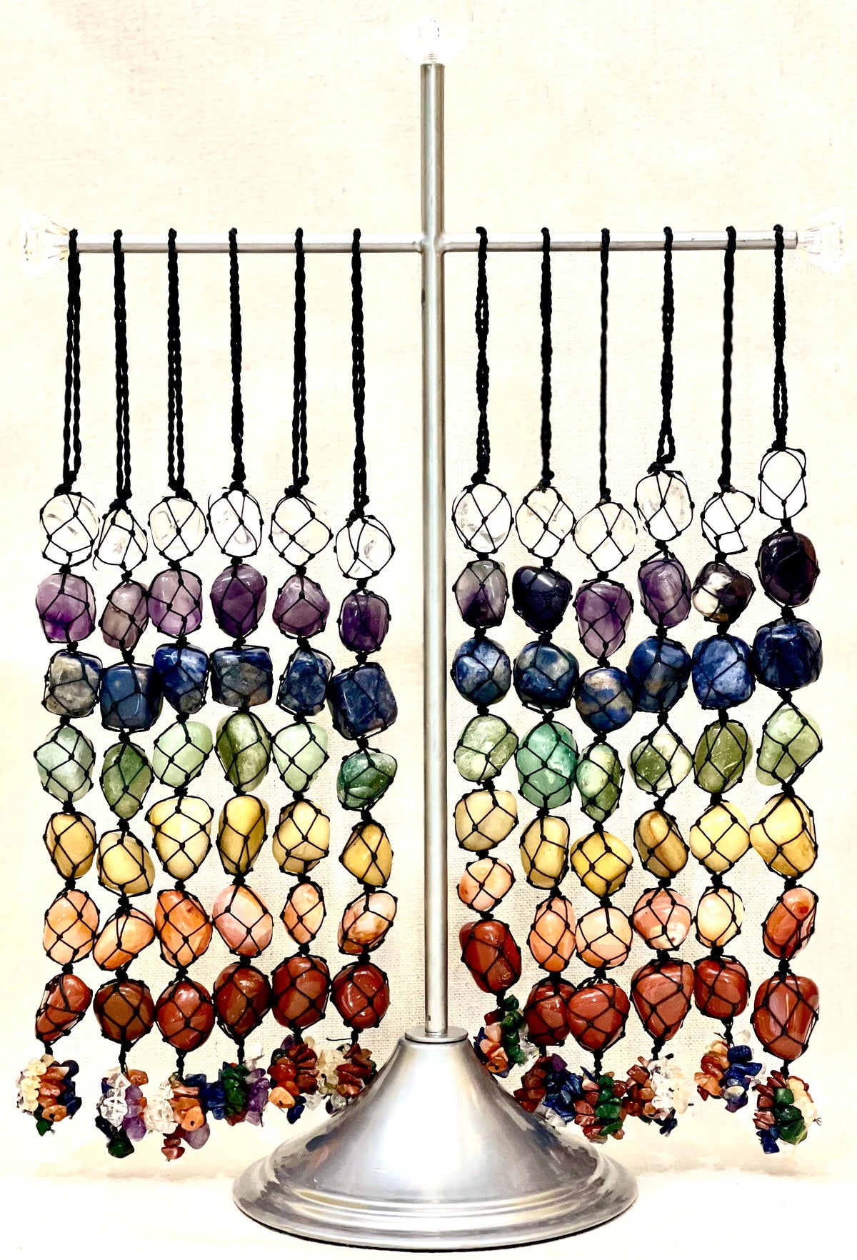 Chakra Natural Gemstone Wall Car Decor - product photo