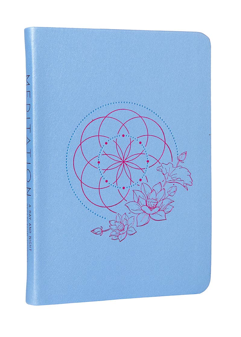 Meditation reflection journal, blue front cover