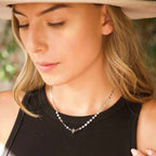 Diamonds Are Formed Under Pressure Silver Choker Necklace