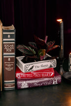 Stacked Book Planter, The Raven