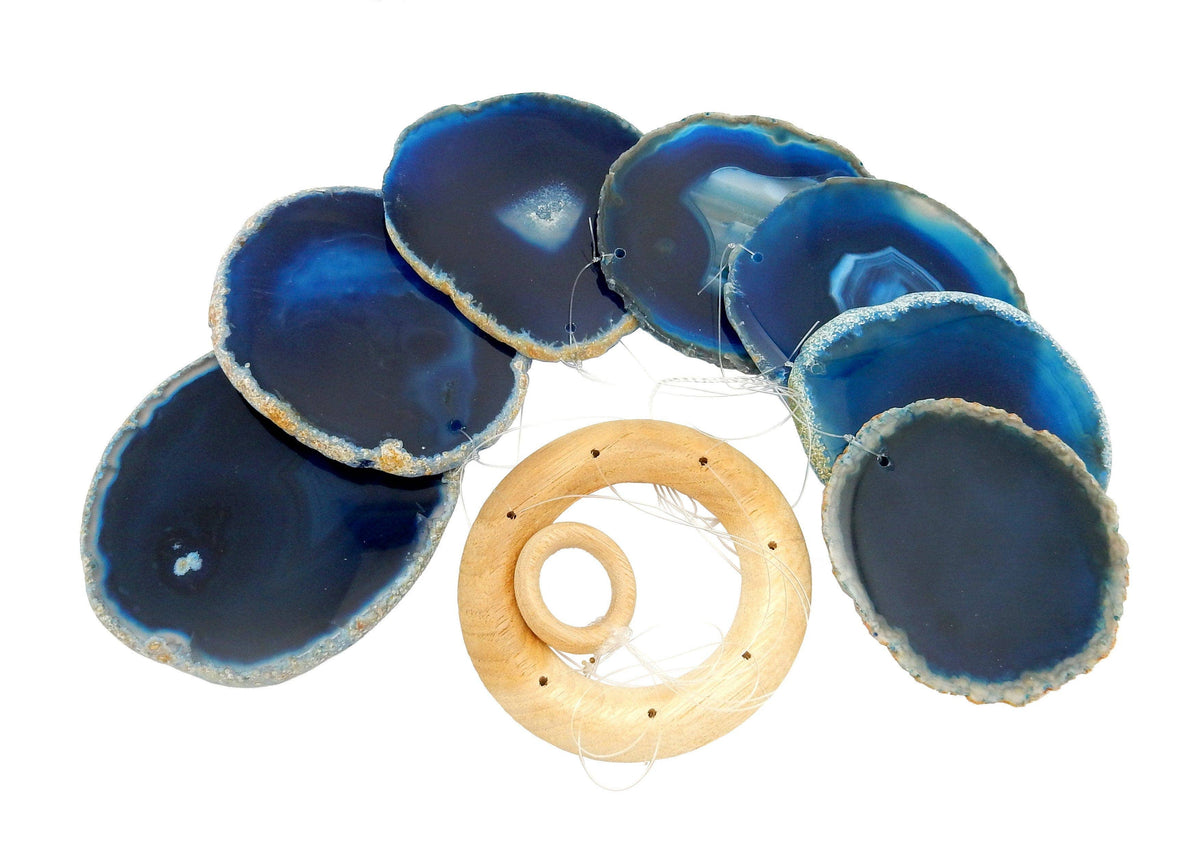 Crystal Agate Slice Windchime for Spiritual Home Decor