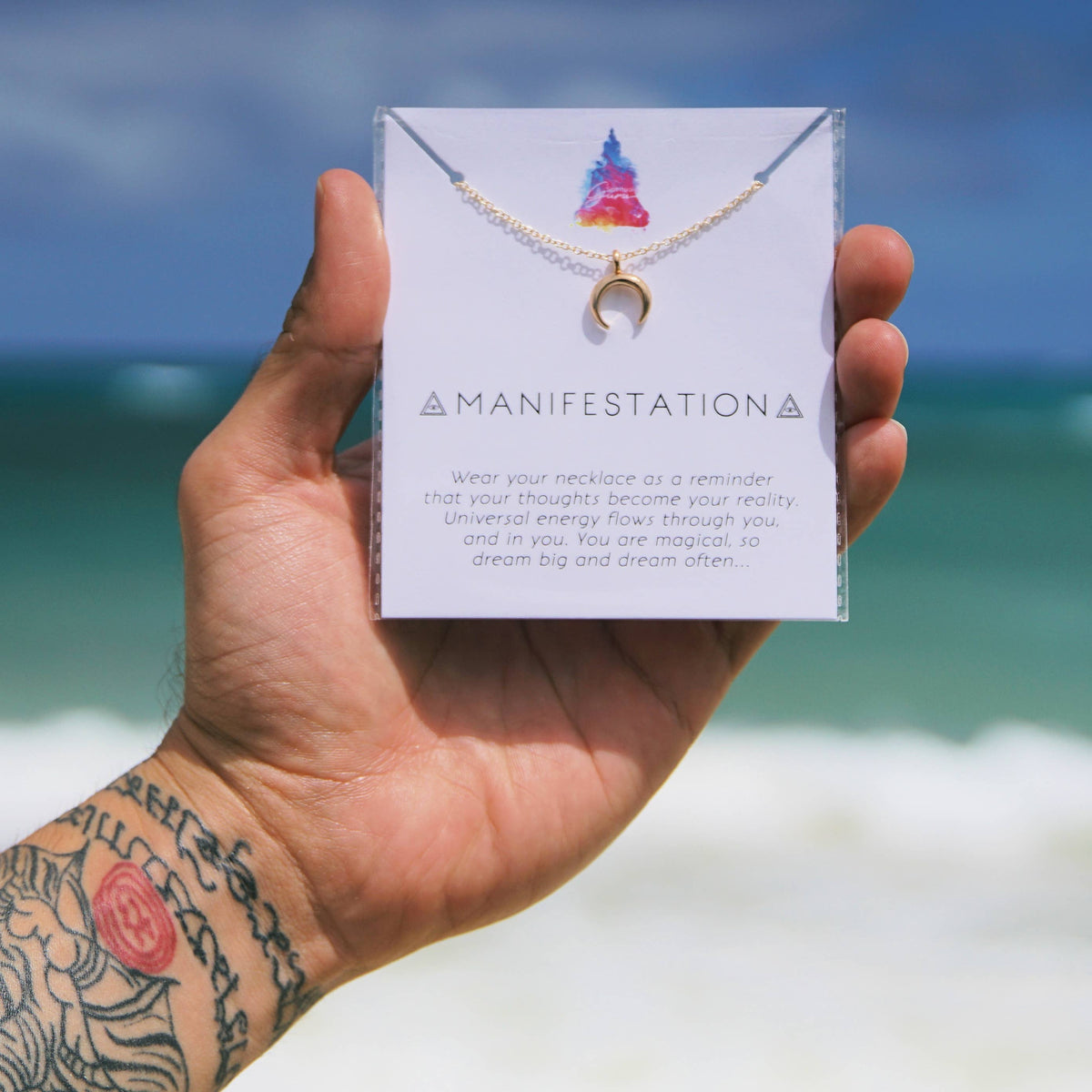 "Manifestation" Affirmation Necklace - product photo