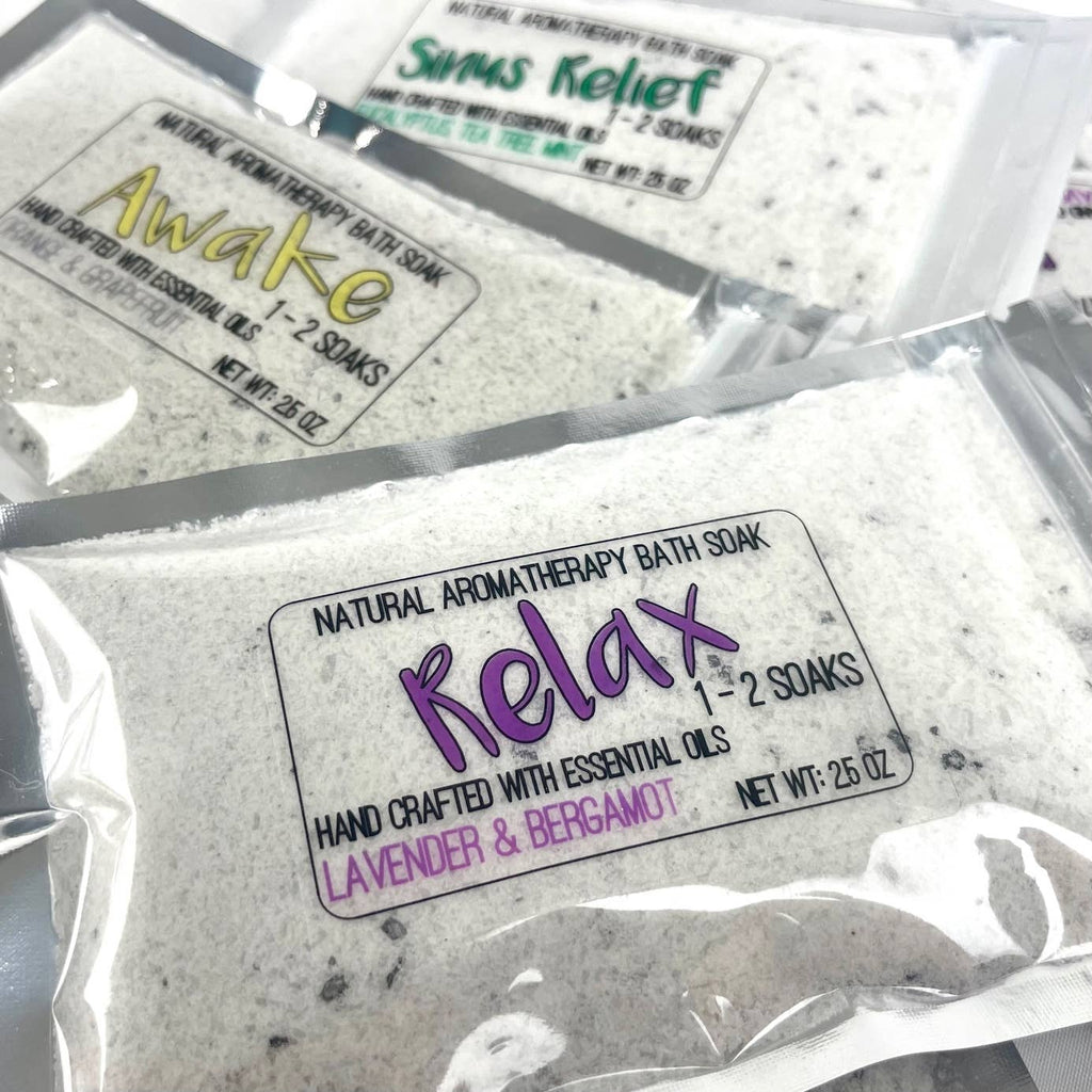 Natural Relax Bath Salt Soak - Bulgarian Lavender & Bergamot