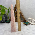 Polished Rose Quartz Obelisk Tower