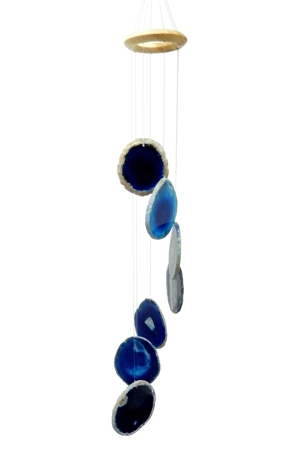 Crystal Agate Slice Windchime for Spiritual Home Decor