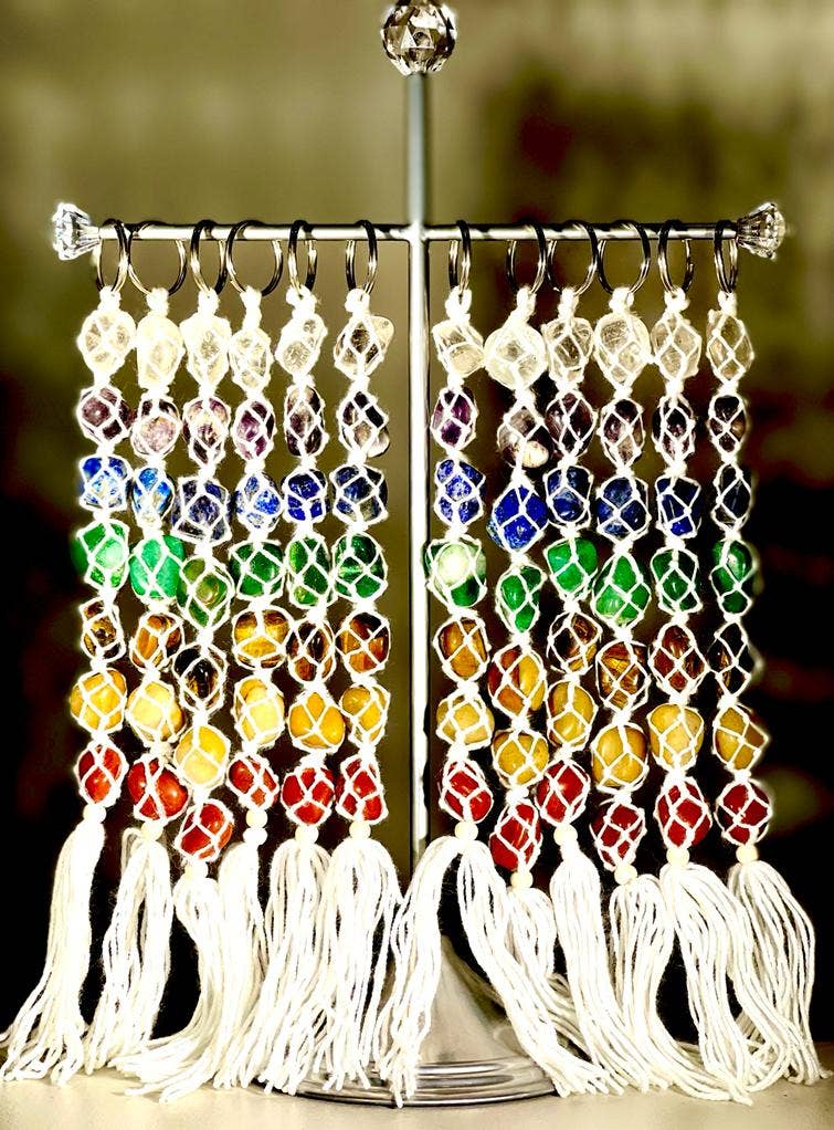 Chakra Natural Gemstone Hanging wall decor - product photo
