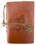 Leatherette Journal - Om - Brown - product photo