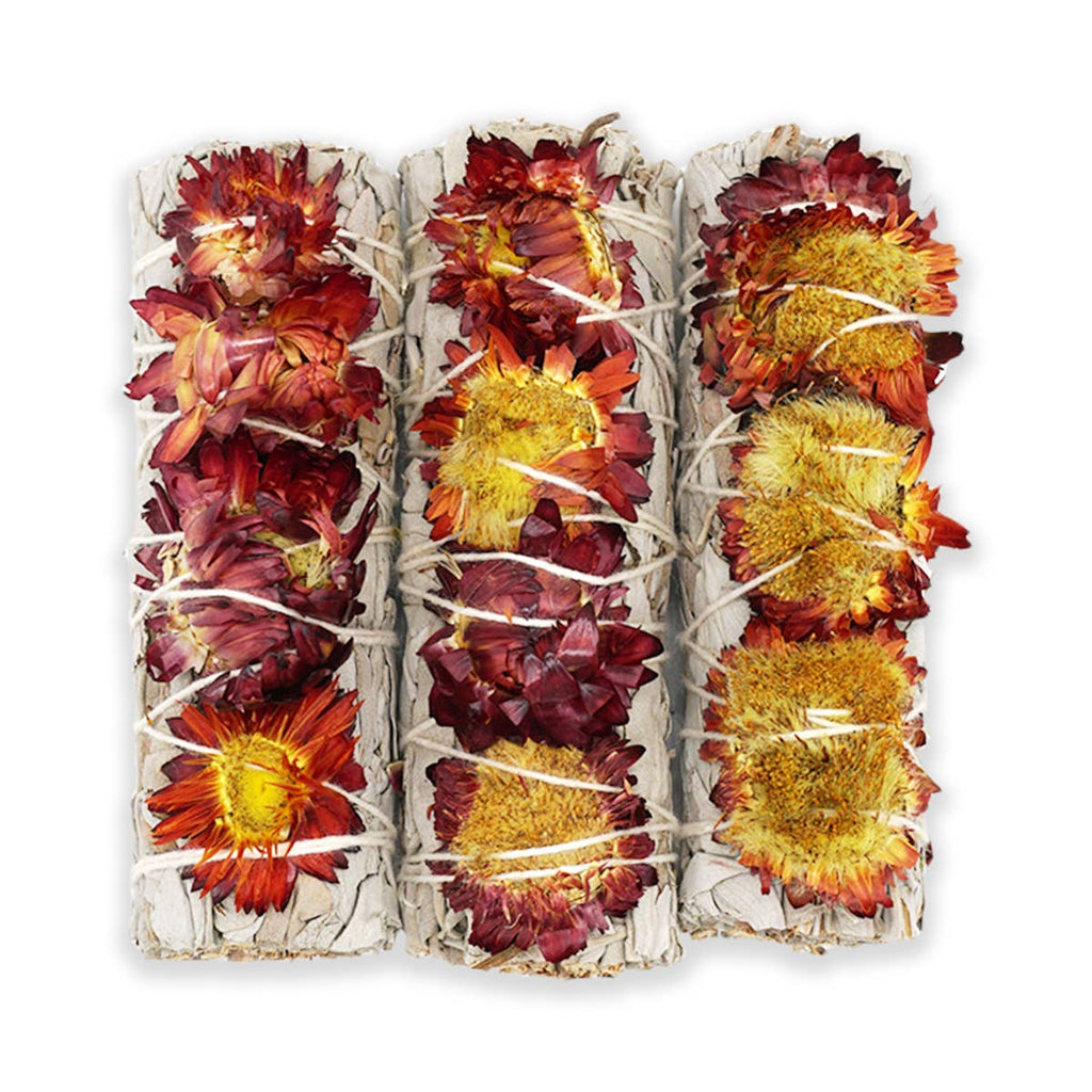 Red Sunflower with White Sage Bundles - product photo