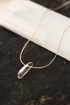 Life Force Dainty Quartz Silver Necklace