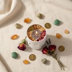ABUNDANT WEALTH CRYSTAL CANDLE