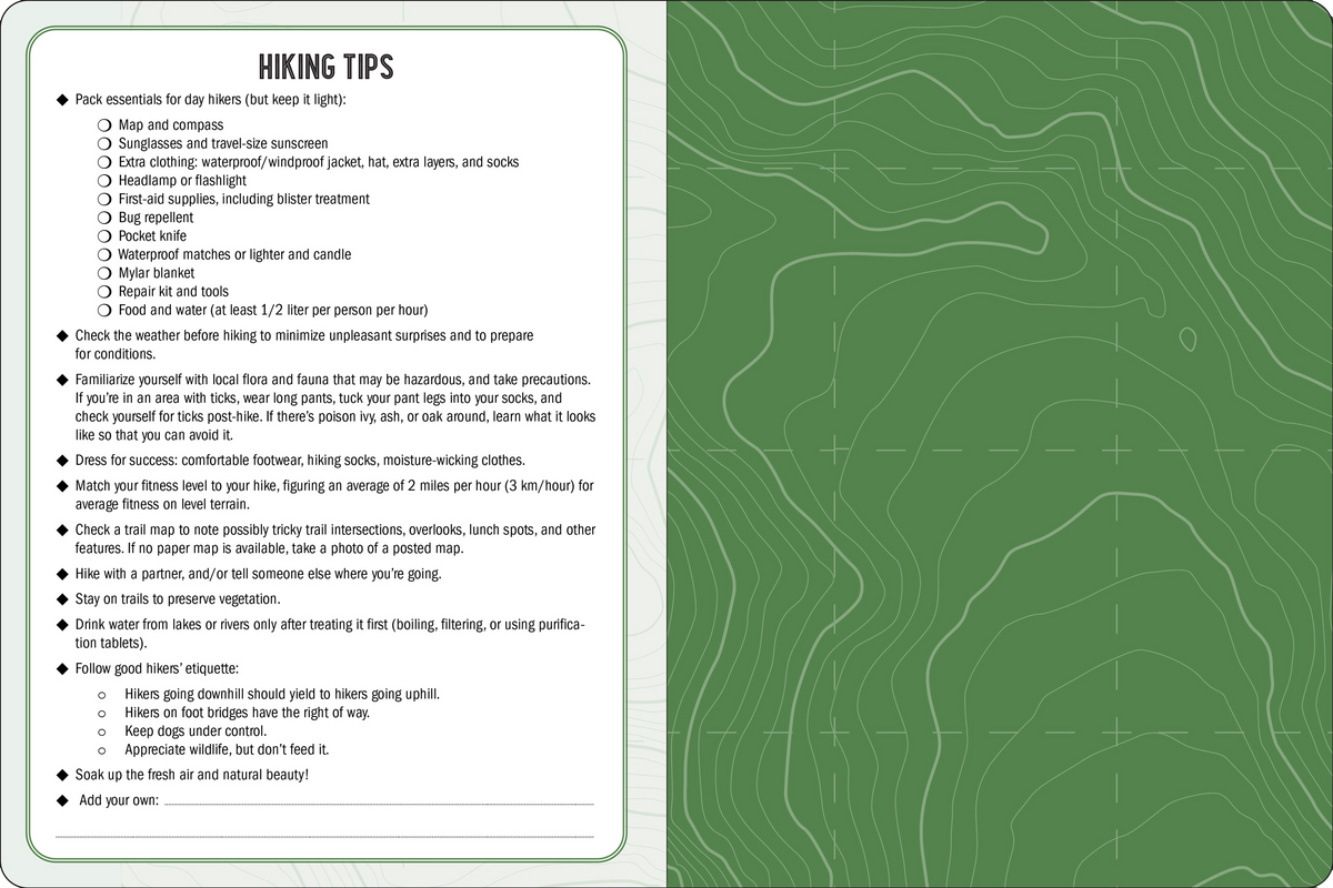The Hiking Logbook: Record Your Adventures