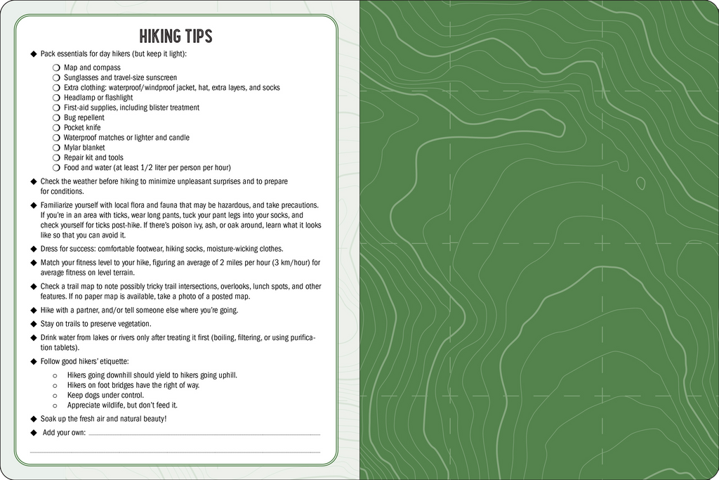 The Hiking Logbook: Record Your Adventures
