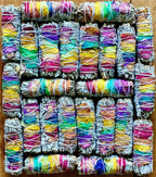 White Sage Smudge Stick 7 Chakra Floral 4"  100% Grown in CA - product photo