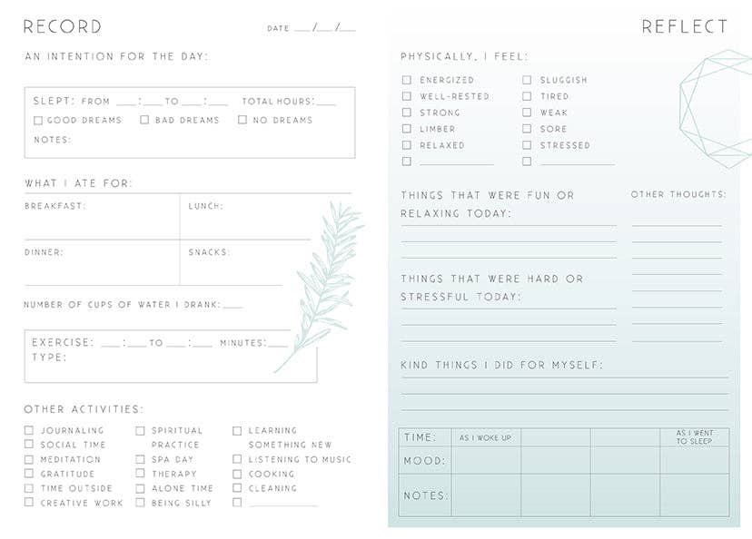 Self-Care: 90-Day Journal