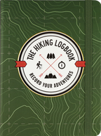 The Hiking Logbook: Record Your Adventures, green front cover