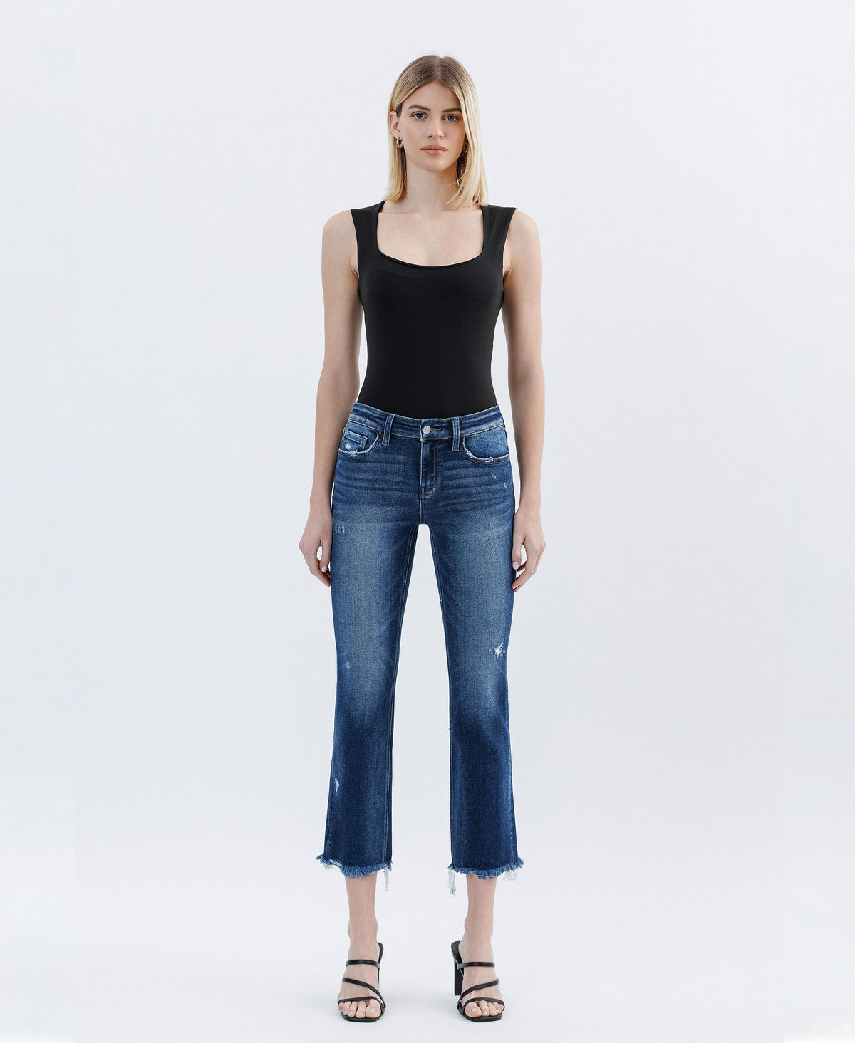 Flying Monkey Stunned low-rise cropped slim-straight jeans front view