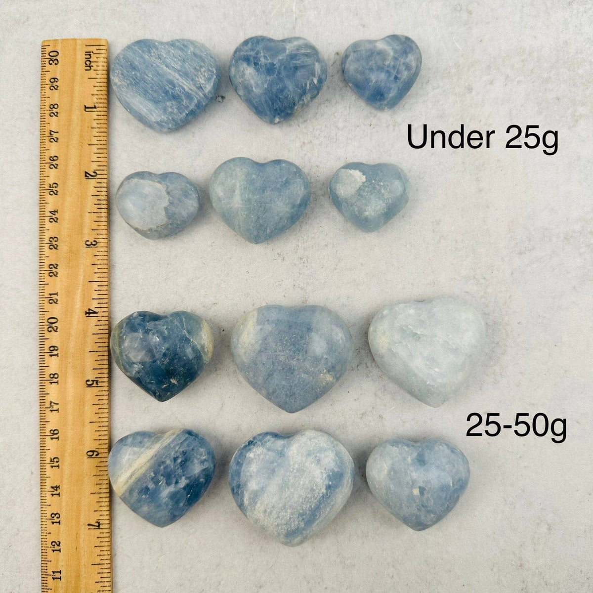 Crystal Blue Calcite Heart