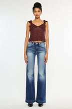 KanCan Pilot High Rise Flare jeans full-length view
